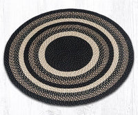 Mocha Frappuccino Round Braided Natural Jute Fiber Area Rug - Ozark Cabin Décor, LLC