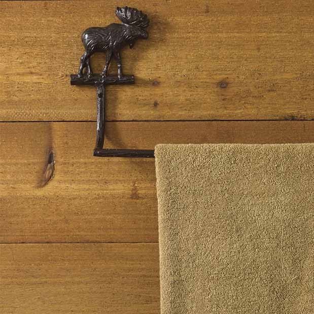 Cast Moose Towel Bar - 24" - Ozark Cabin Décor, LLC