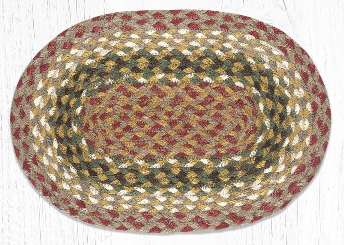 MS-024 Olive, Burgundy, & Gray Trivet - Ozark Cabin Décor, LLC