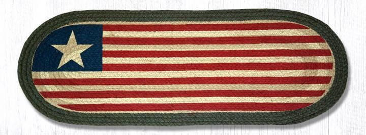 Original Flag Oval Runner - Ozark Cabin Décor, LLC