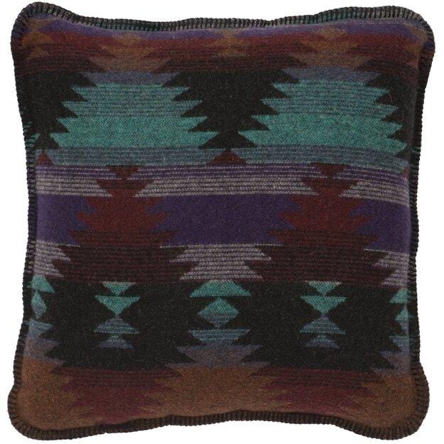 WD24770 20" x 20" Wooded River Soft, Warm, Italian Wool Blends Painted Desert Reversible Pillow