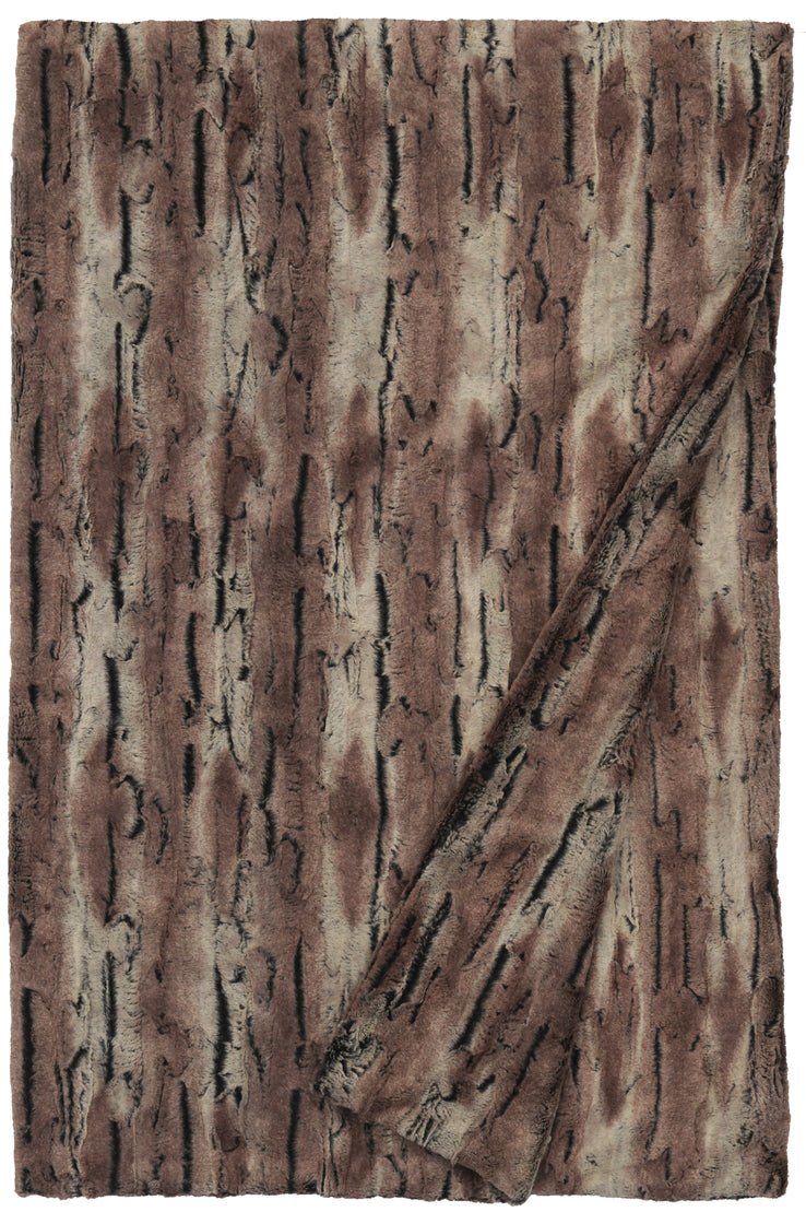 Wooded River Amber Fox Cuddle Fur Throw - Thumbnail 2