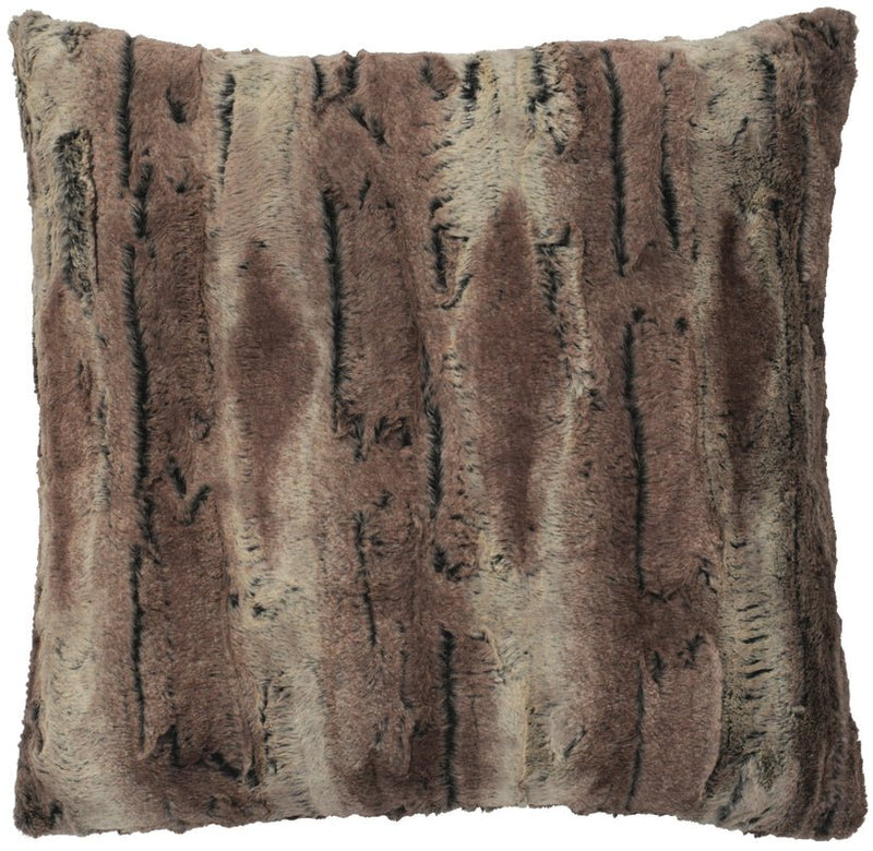 WD90331 Wooded River Pewter Fox Cuddle Fur Pillow - Ozark Cabin Décor, LLC