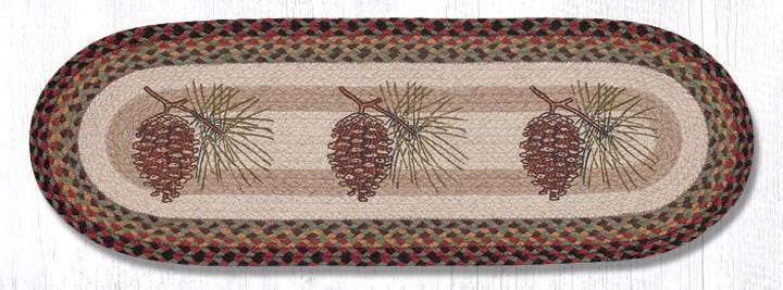 Rustic Pinecone Oval Table Runner - Ozark Cabin Décor, LLC