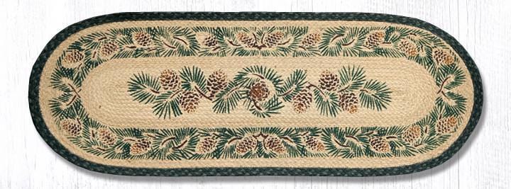 Pinecone Oval Patch Table Runner - Ozark Cabin Décor, LLC