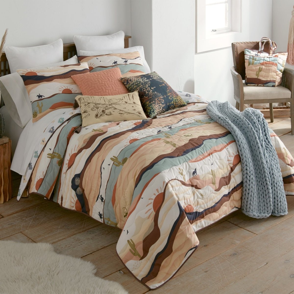 Journey Quilted Bedding Set - Twin - Ozark Cabin Décor, LLC