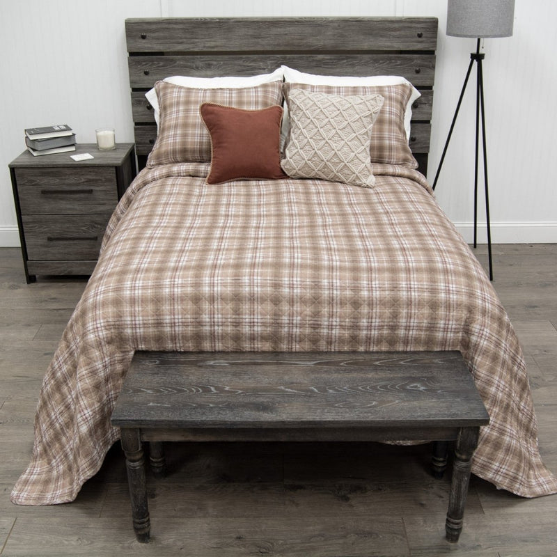 Highland Plaid Reversible Quilt Set - Twin - Ozark Cabin Décor, LLC