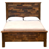 B10049 Fireside Lodge Barnwood Americana Bed - Ozark Cabin Décor, LLC