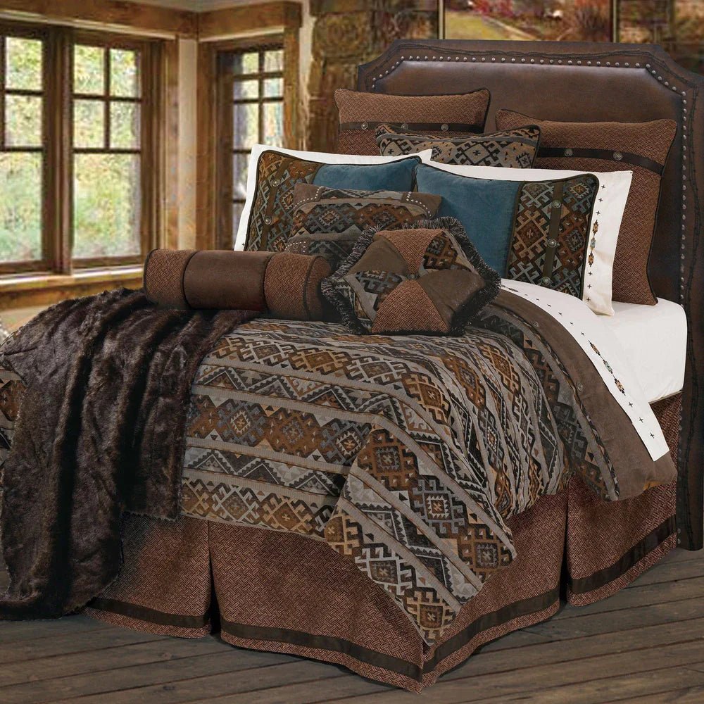 Rio Grande 7-Pc Duvet Cover Set - Super Queen - Ozark Cabin Décor, LLC