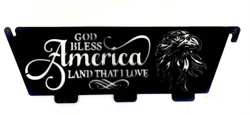 383792 HomeRoots 30-in W Rustic Patriotic Black Steel Wood-Burning Firepit - Ozark Cabin Décor, LLC