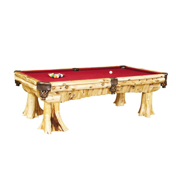 Cedar Log Luxury Pool Table - Ozark Cabin Décor, LLC