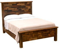 B10049 Fireside Lodge Barnwood Americana Bed - Ozark Cabin Décor, LLC