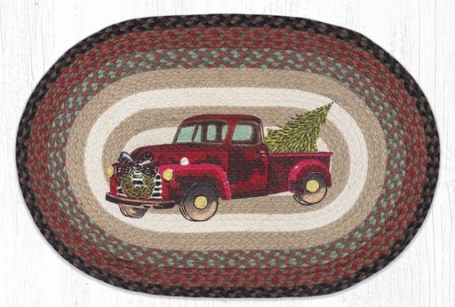 OP-530 Earth Rugs Christmas Truck - Ozark Cabin Décor, LLC