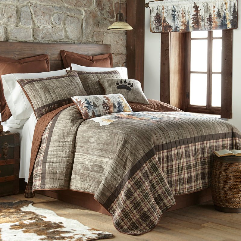 Bear Mirage Bedding Collection - King - Ozark Cabin Décor, LLC