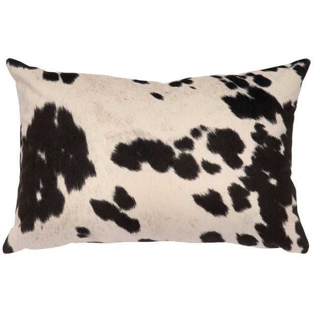 WD90121 Wooded River Udder Black Faux HOH Pillow - Ozark Cabin Décor, LLC