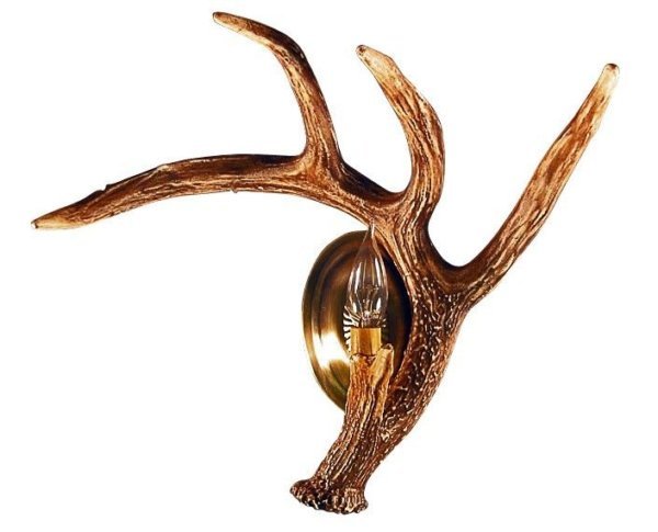 Whitetail Deer Antler Wall Sconce - Right - Ozark Cabin Décor, LLC