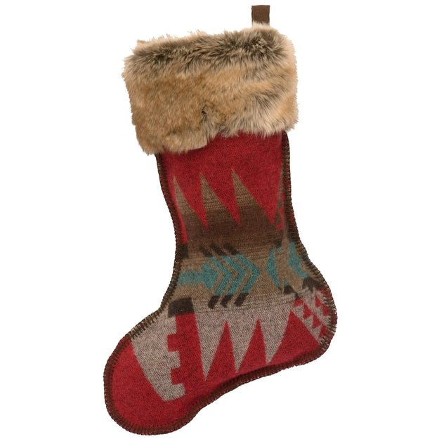 Wooded River Yellowstone Luxury Christmas Stocking
