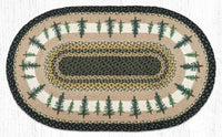 OP-116 Tall Timbers Oval Braided Rug - Ozark Cabin Décor, LLC