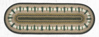 OP-116 Tall Timbers Oval Braided Rug - Ozark Cabin Décor, LLC