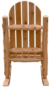 Cedar Log Outdoor Adirondack Rocking Chair - Ozark Cabin Décor, LLC