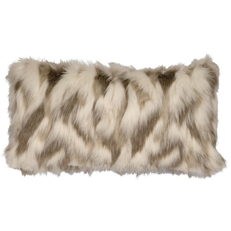 WD90002 Wooded River Tibetan Fox Faux Fur Pillow - Ozark Cabin Décor, LLC