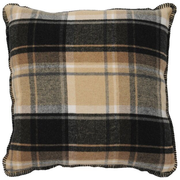 WD90515 Wooded River Trapper Plaid Pillow - Ozark Cabin Décor, LLC