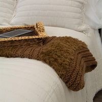 Plush Knit Throw - Tobacco - Ozark Cabin Décor, LLC