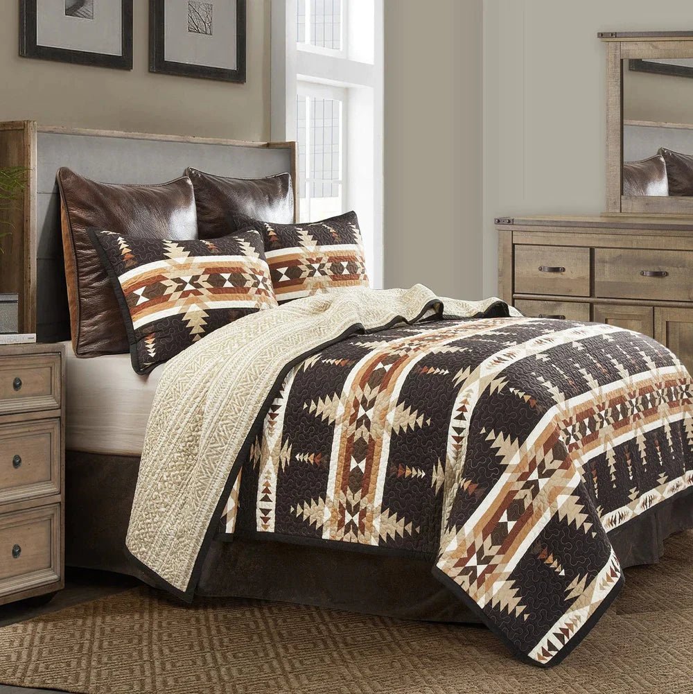 Yosemite Reversible Quilt Set - Full/Queen - Ozark Cabin Décor, LLC